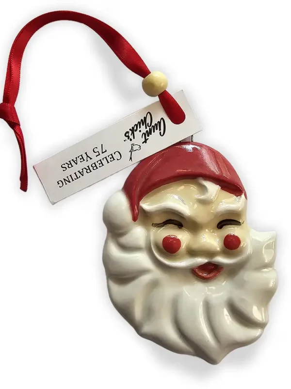 Aunt Chick's™ Santy Claus Ornament - Handcrafted Vintage Christmas Decor