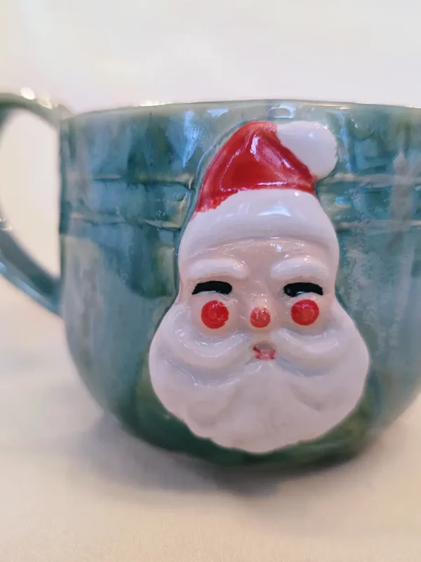 Aunt Chick’s™ MIni Jolly Santa Mug in Green